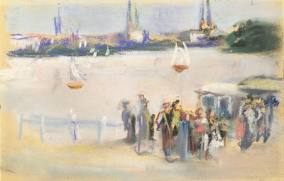 Vista del Aussenalster de Max Liebermann